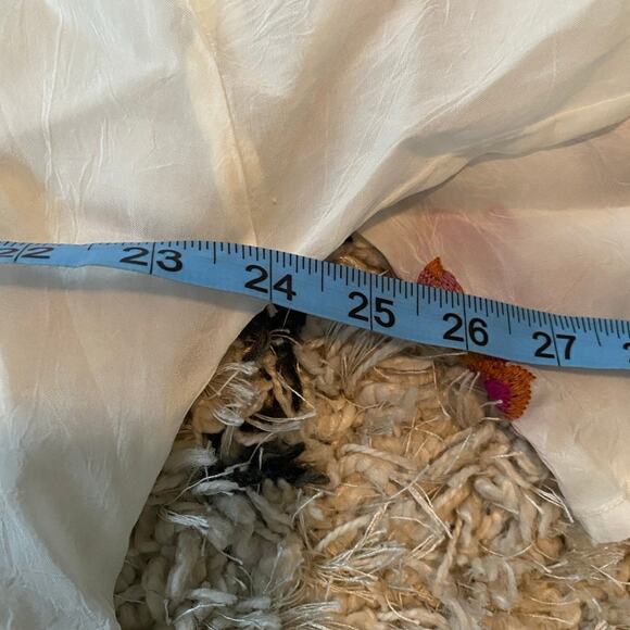 Johnny Was White Embroidered Floral V Neck Blouse Small - Picture 5 of 6